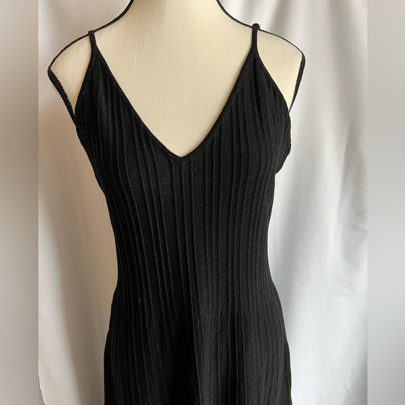 high neck black dress with sleeves Audrey Turtleneck Long Sleeve Maxi Dress in Black